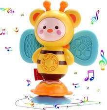 Wieat Musical Baby Toy - Bee Story Sensory Play Machine With Suction Cup