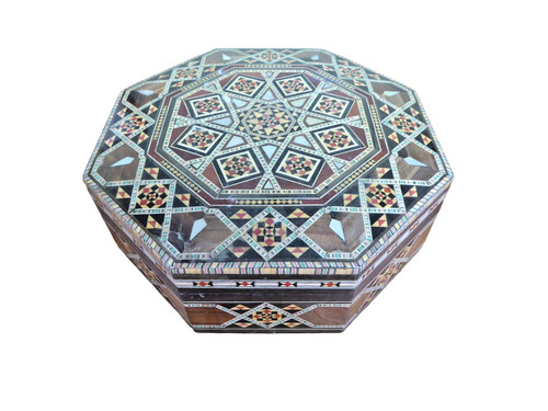 Vintage marquetry wood mosaic - vintage,