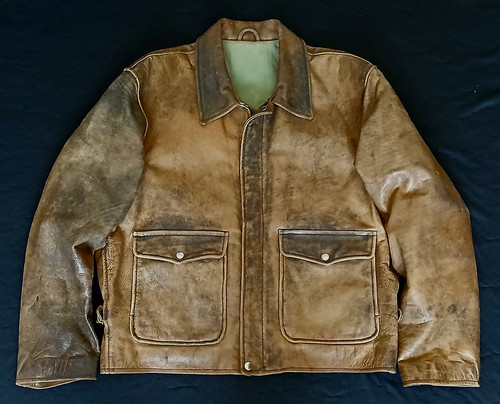 Stunning vintage leather - leather, "