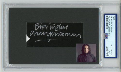 Alan rickman signed - alan,