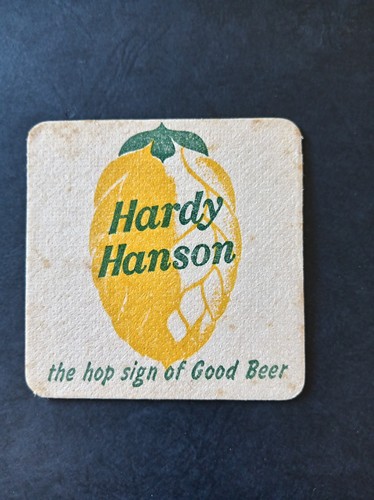 Hardy hansons beer mat cat - beer,