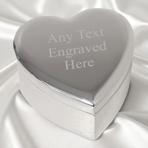 Personalised engraved heart - personalised,