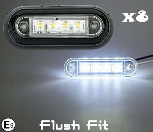 Led flush fit white - led, side