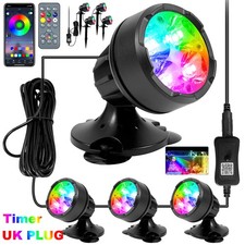 Remote Garden Fountain Lights