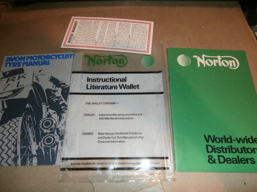 Norton motorcycle literature - norton,