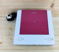 Sony DVP-PR30 Compact CD/DVD Player Pink & White Tested and Working (Used)