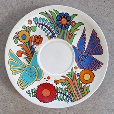 Villeroy And Boch “Acapulco “ Saucer 18.5cms. Luxembourg made