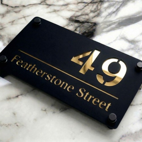 House number plaques - house,