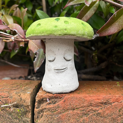 Concrete toadstool mushroom - toadstool,