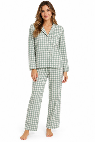 Ladies 100 cotton check - ladies, 100%