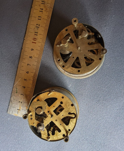 Vintage french brass clock - vintage,