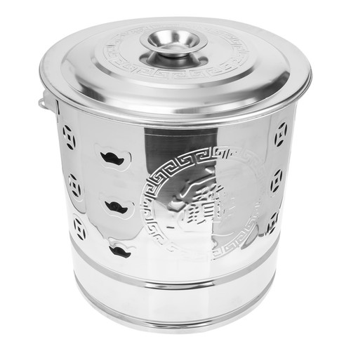 Metal burn bin - stainless, steel
