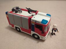 PLAYMOBIL 4821 Fire Engine + Lights, Fire Fighter & Accessories Set