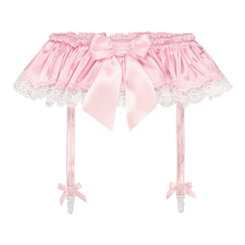 Satini frilly lace sissy silky - frilly,