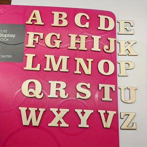 Large mdf wooden alphabets - large,