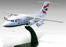 BAE 146-300 British Airways Solid Dried Mahogany Wood Handcrafted Display Model