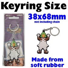 Willy Wonka Bar Keychains Oompa Loompa Hat Chocolate Factory Keyrings Key Rings