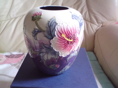 Old tupton ware tubelined vase - ware,