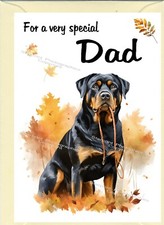 Rottweiler Dog Blank Card (6"