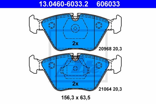 New brake pad set - brake, disc