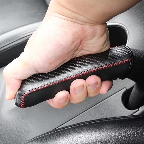 Leather car handbrake - leather,