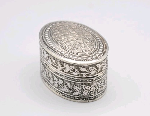 Antique silver box kutch - box,