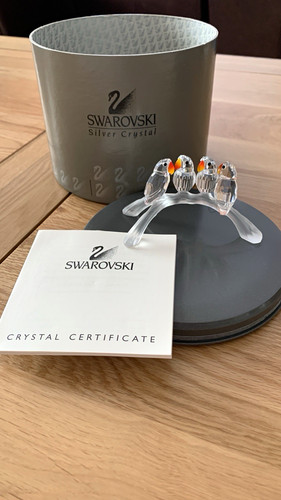 Swarovski silver crystal - swarovski, birds