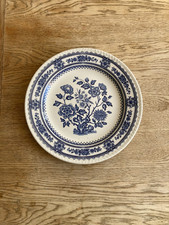 Woods And Sons Dorset Blue Dinner Plate Vintage Replacement Prop Blue White