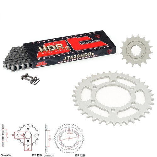 Xr150 chain and - chain, kit