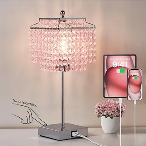 Gyrovu crystal table lamp - crystal,