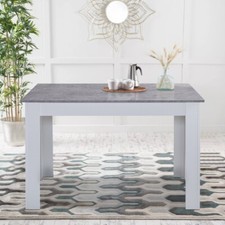 Grey Rectangular Dining Table