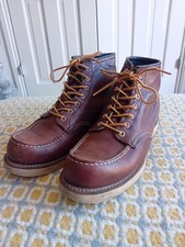 Red Wing 8138 Moc Toe Boots, 8.5 UK
