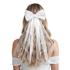 Elegant Bridal Bow Veil with