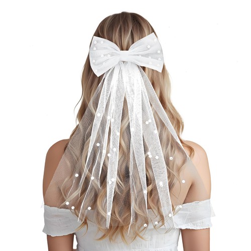 Elegant bridal bow veil - bridal, with