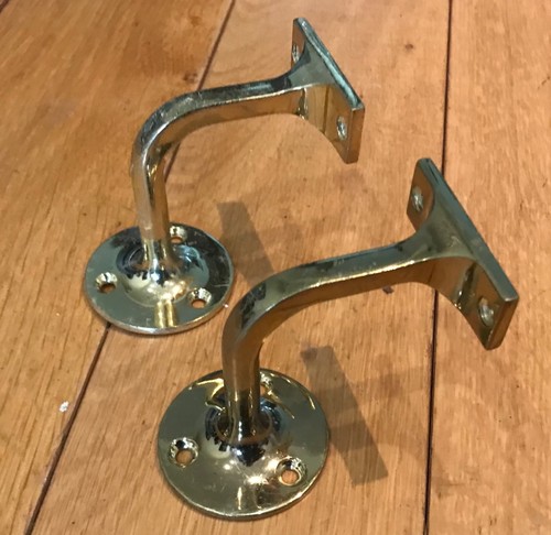 Vintage brass hand rail - hand,