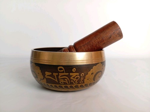 Tibetan singing bowl ohm - singing, bowl,