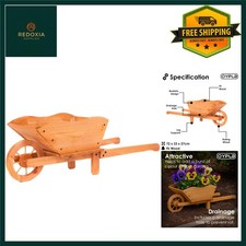 Charming Wooden Wheelbarrow