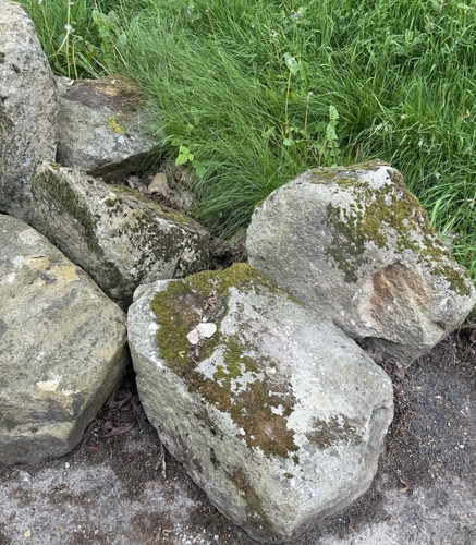 Grey landscape rock - landscape, boulder