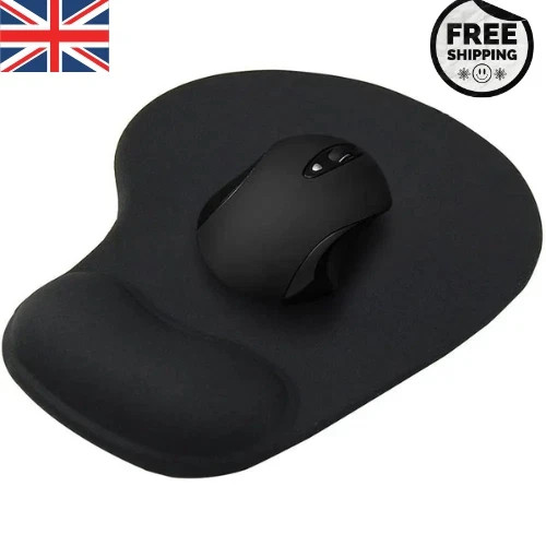 Black anti slip mouse mat - mat, pad