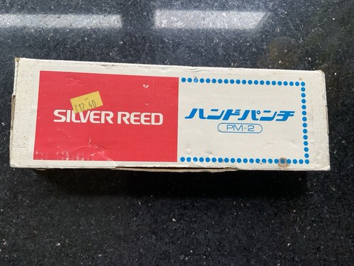 Silver reed punch vintage card - silver,
