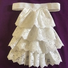 Jabot cravat white lace - cravat,