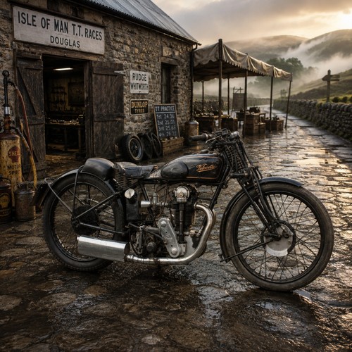 1931 velocette ktt racer - velocette,