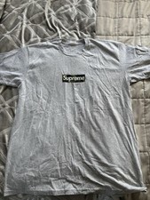 Supreme Grey Camo Box Logo T