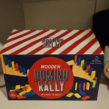 New Colourful  Wooden Domino Rally Game 