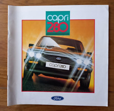 Ford Capri 280 Brooklands ORIGINAL sales brochure February 1987 very rare