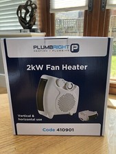 PLUMBRIGHT 2KW FAN HEATER BNIB