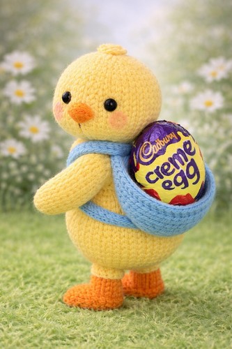 Easter chick knitting - easter,