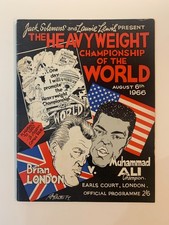 Muhammad Ali Vs Brian London Official Boxing Programme, Earls Court, London.