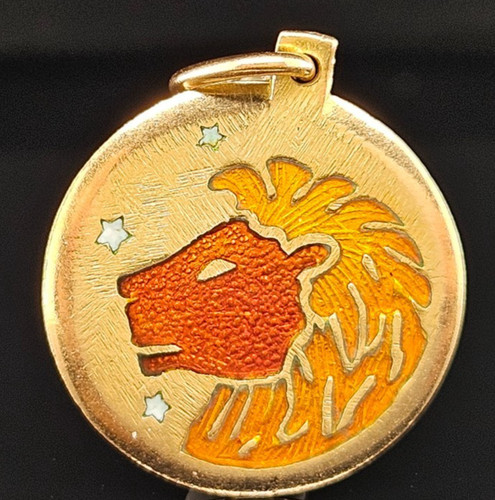 18k gold leo - gold, zodiac