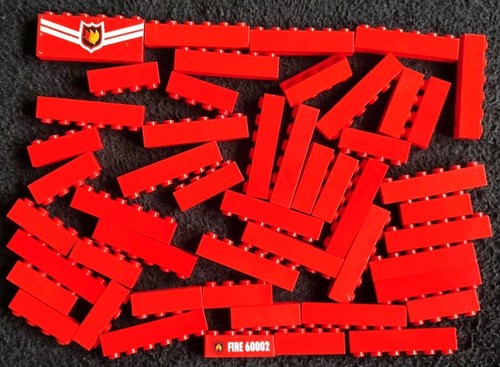 Lego red bricks building - bricks,